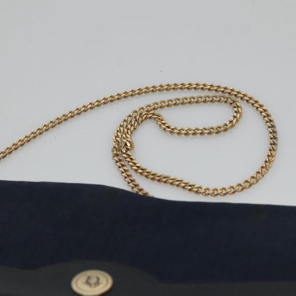 DIOR Trotter Canvas Chain Shoulder Bag Navy - Picture 8 of 12